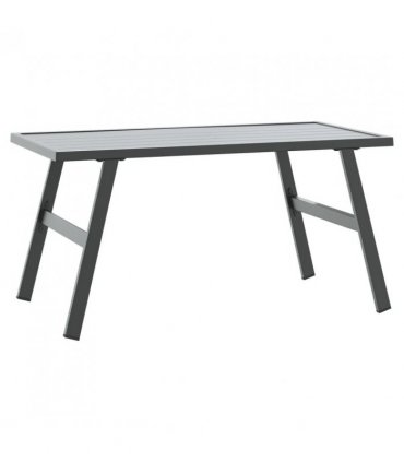 vidaXL Garden Coffee Table Black 90x45x35 cm Powder-coated Steel