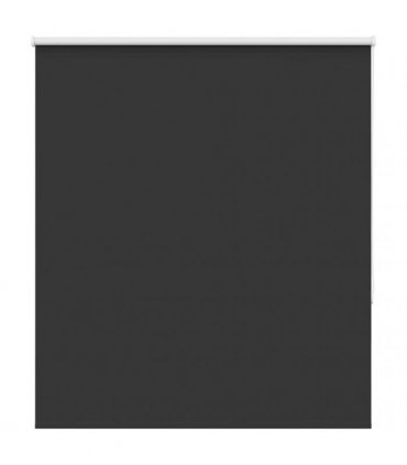 vidaXL Roller Blind Blackout Black 140x175 cm Fabric Width 136.6 cm Polyester