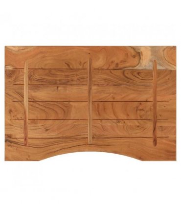 vidaXL Desk Top 80x60x2.5 cm Rectangular Solid Wood Acacia