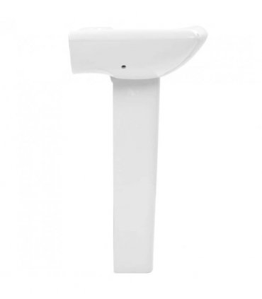 vidaXL Freestanding Basin with Pedestal Ceramic White 580x470x200 mm