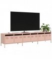vidaXL TV Cabinet Pink 202x39x43.5 cm Cold-rolled Steel