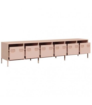 vidaXL TV Cabinet Pink 202x39x43.5 cm Cold-rolled Steel