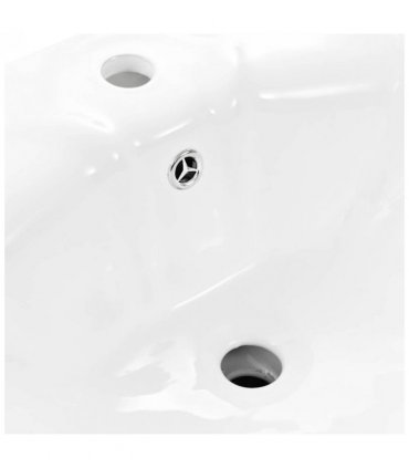 vidaXL Freestanding Basin with Pedestal Ceramic White 580x510x200mm