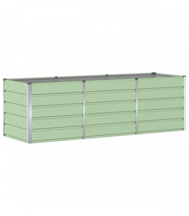 vidaXL Planter Green 240 x 80 x 75 cm Steel