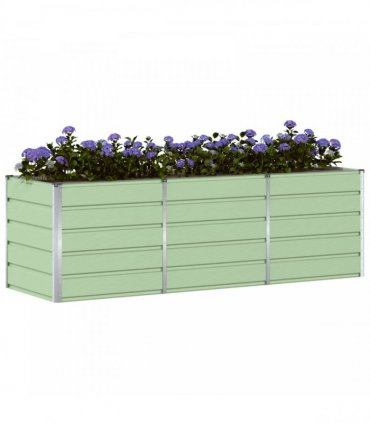 vidaXL Planter Green 240 x 80 x 75 cm Steel