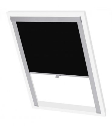 vidaXL Blackout Roller Blinds Black M08/308