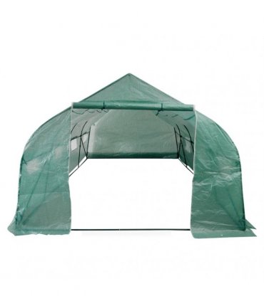vidaXL Portable Polytunnel Greenhouse Steel Frame Walk-in 18 m²