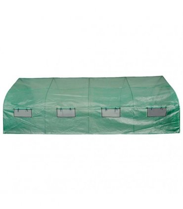 vidaXL Portable Polytunnel Greenhouse Steel Frame Walk-in 18 m²