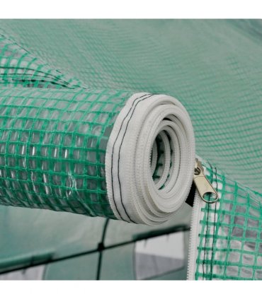 vidaXL Portable Polytunnel Greenhouse Steel Frame Walk-in 18 m²