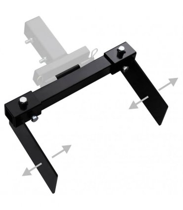 vidaXL Snow Plow Adapter for Lawn Mower Black
