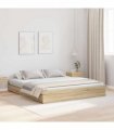 vidaXL Storage Bed Frame Sonoma Oak 180 x 200 cm Engineered Wood