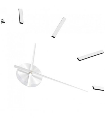 vidaXL 3D Wall Clock Modern Design 100 cm XXL Silver