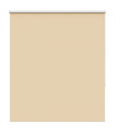 vidaXL Roller Blind Blackout Beige 120x150 cm Fabric Width 116.6 cm Polyester