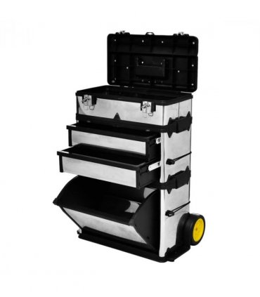 vidaXL 3-Part Rolling Tool Box replaces 140174