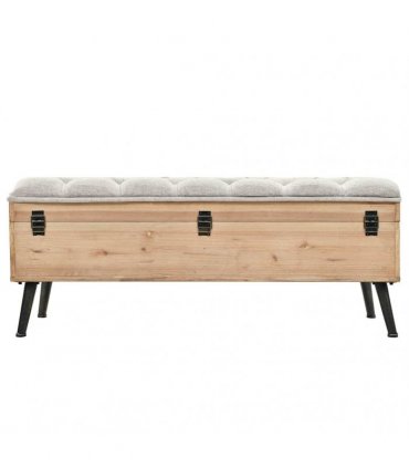 vidaXL Storage Bench 110 cm Solid Firwood