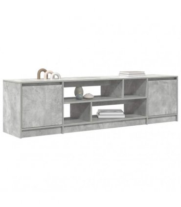 vidaXL TV Cabinet Concrete Grey 188.5x41x50 cm Engineered Wood