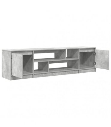 vidaXL TV Cabinet Concrete Grey 188.5x41x50 cm Engineered Wood
