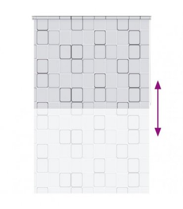 vidaXL Shower Roller Blind 160x240 cm Square