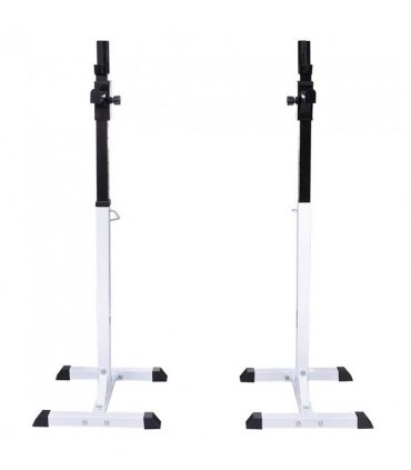 vidaXL Barbell Squat Rack with Barbell and Dumbbell Set 60.5 kg