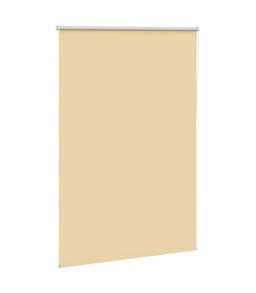 vidaXL Roller Blind Blackout Beige 110x150 cm Fabric Width 105.7 cm Polyester