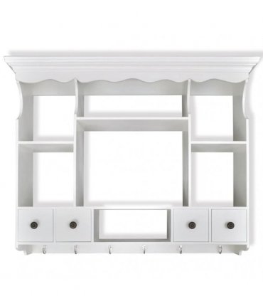 vidaXL Wooden Kitchen Wall Cabinet White