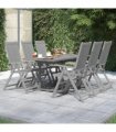 vidaXL 7 Piece Garden Dining Set Solid Wood Acacia
