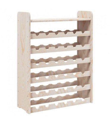 vidaXL Wine Rack with Top Board 67.5x25x87 cm Solid Wood Pine