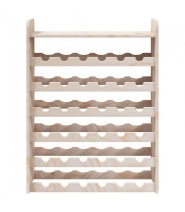 vidaXL Wine Rack with Top Board 67.5x25x87 cm Solid Wood Pine