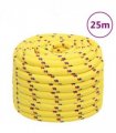 vidaXL Boat Rope Yellow 20 mm 25 m Polypropylene