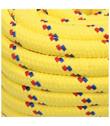 vidaXL Boat Rope Yellow 20 mm 25 m Polypropylene