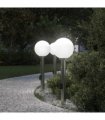 vidaXL Bollard Lights with Sensor&Outlet 3 pcs 80 cm Stainless Steel IP44