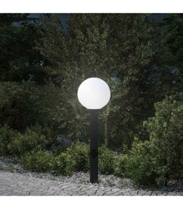 vidaXL Bollard Light with Outlet 80 cm Black IP44
