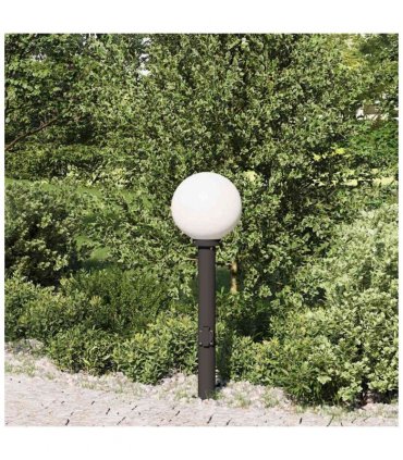 vidaXL Bollard Light with Outlet 80 cm Black IP44
