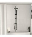 vidaXL Shower System Black 47 x 20 x 95 cm Stainless Steel