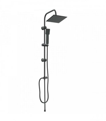vidaXL Shower System Black 47 x 20 x 95 cm Stainless Steel