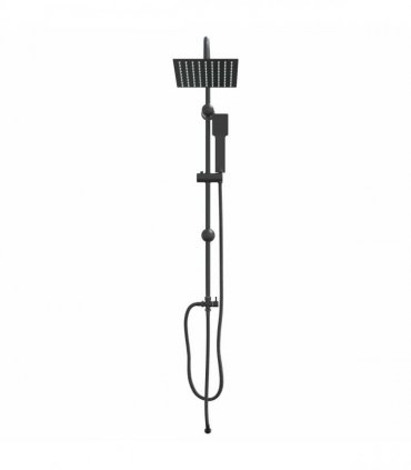 vidaXL Shower System Black 47 x 20 x 95 cm Stainless Steel