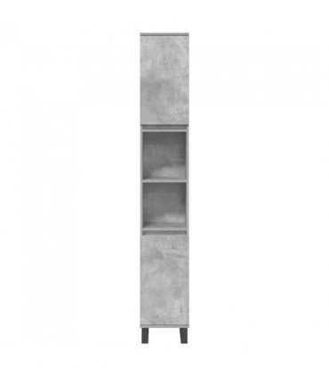 vidaXL 3 Piece Bathroom Furniture Set Concrete Grey Engineered Wood