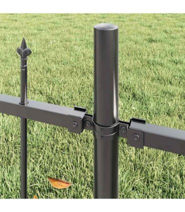 vidaXL Garden Fence Woerden 2 pcs Grey