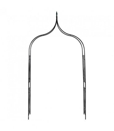 vidaXL Garden Arch Dark Green 142x37x275 cm Iron