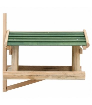 vidaXL Bird Feeder Solid Wood 35x29.5x21 cm