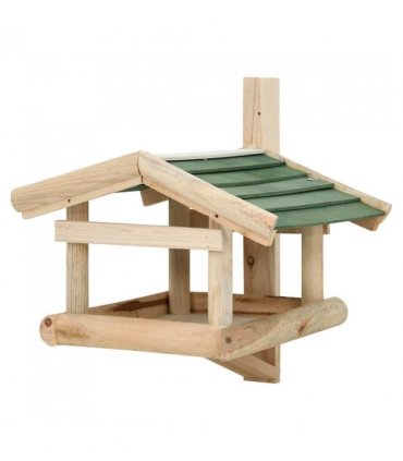 vidaXL Bird Feeder Solid Wood 35x29.5x21 cm