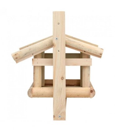 vidaXL Bird Feeder Solid Wood 35x29.5x21 cm