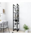 vidaXL 5-Tier Book Cabinet White 40x30x175 cm Engineered Wood