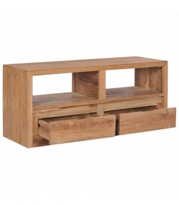 vidaXL TV Cabinet 90x30x40 cm Solid Teak Wood