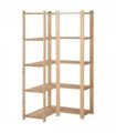 vidaXL 5-Tier Storage Corner Rack 82.5x82.5x170 cm Solid Pinewood