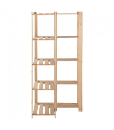 vidaXL 5-Tier Storage Corner Rack 82.5x82.5x170 cm Solid Pinewood