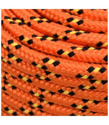 vidaXL Boat Rope Orange 10 mm 250 m Polypropylene
