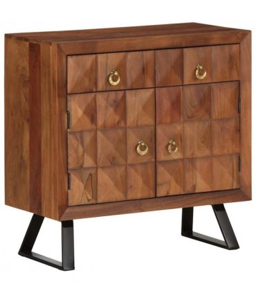 vidaXL Drawer Cabinet Honey Brown 70x35x70 cm Solid Wood Acacia