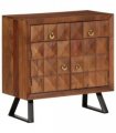 vidaXL Drawer Cabinet Honey Brown 70x35x70 cm Solid Wood Acacia