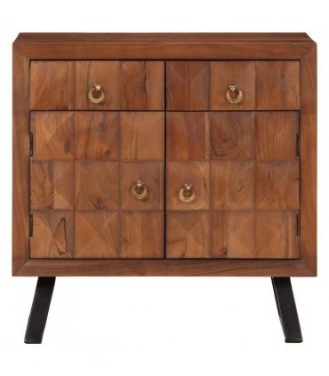 vidaXL Drawer Cabinet Honey Brown 70x35x70 cm Solid Wood Acacia